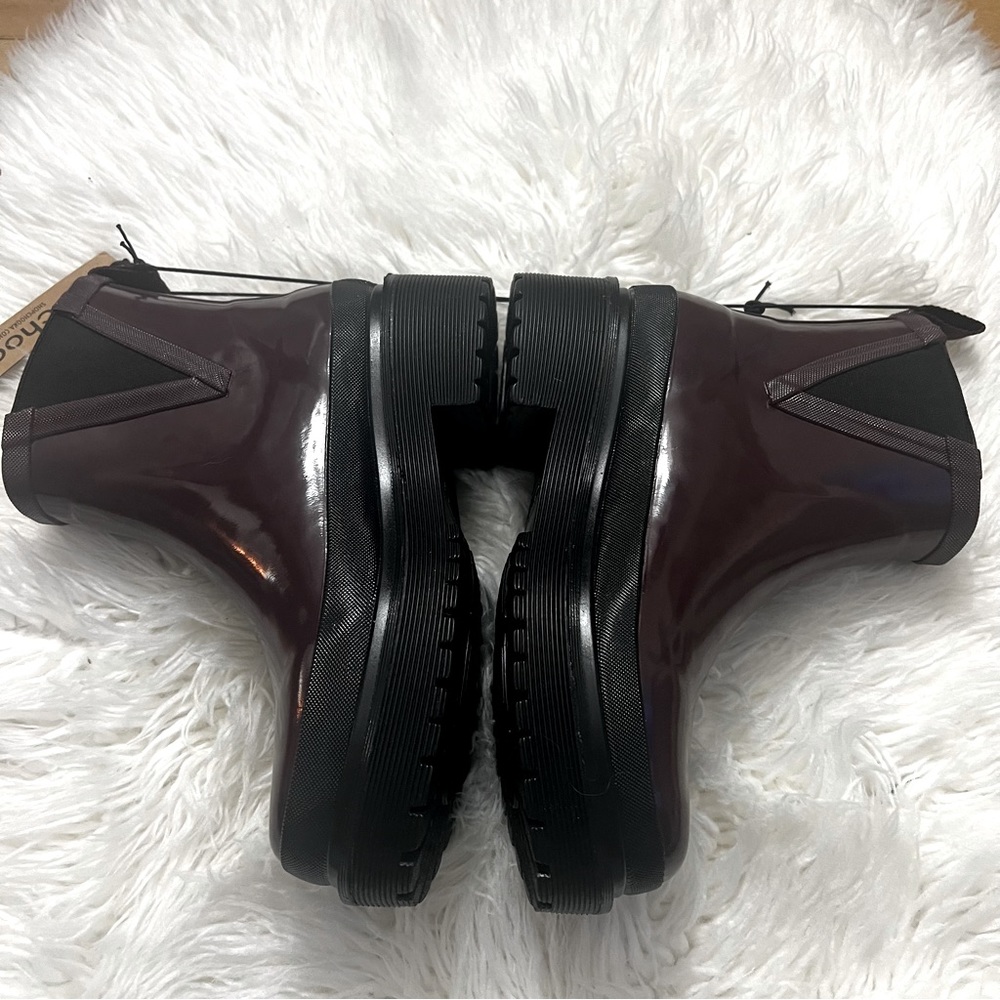 Chooka Redmond Shortie Lug Rain Boot Women’s Size 7 Burgundy / Maroon NWT - Picture 5 of 6